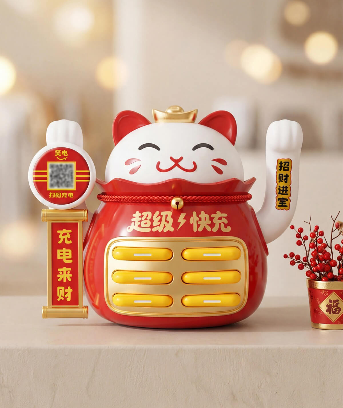 笑电共享充电宝OEM贴牌产品实拍图